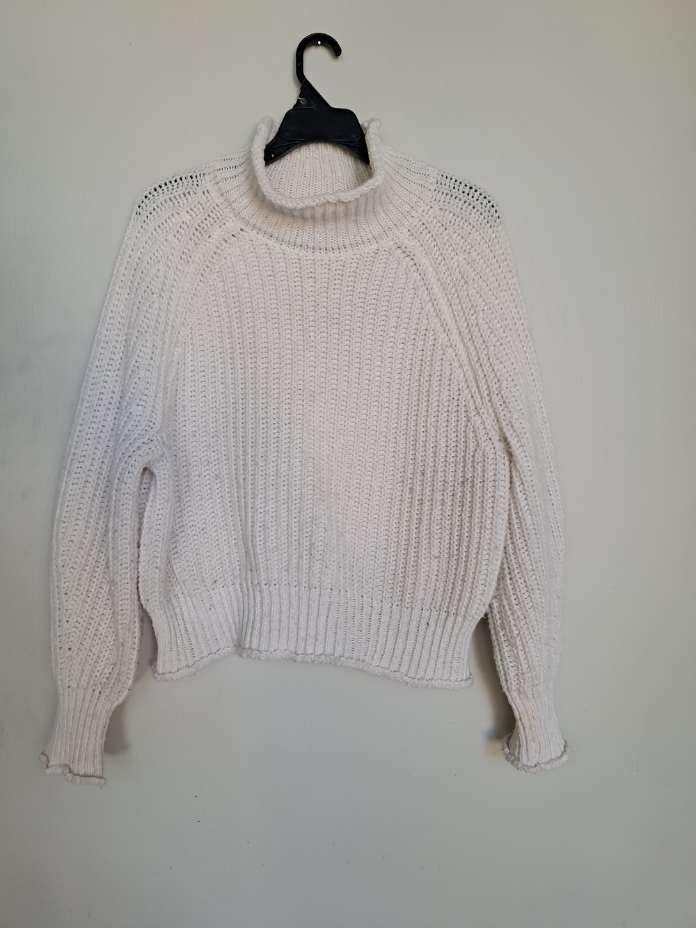 Jon & Anna Ivory Cable Turtleneck Sweater